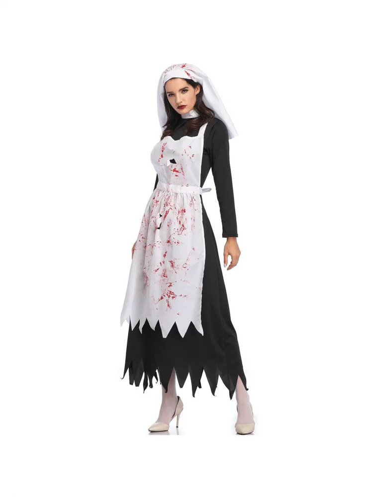 MXL loween Terror Nun Costume New Sle Festival Par Women's Clothing loween Themed Scary Nun Outfit Summer 2023
MXL loween Terror Nun Costume New Sle Festival Par Women's Clothing loween Themed Scary Nun Outfit Summer 2023