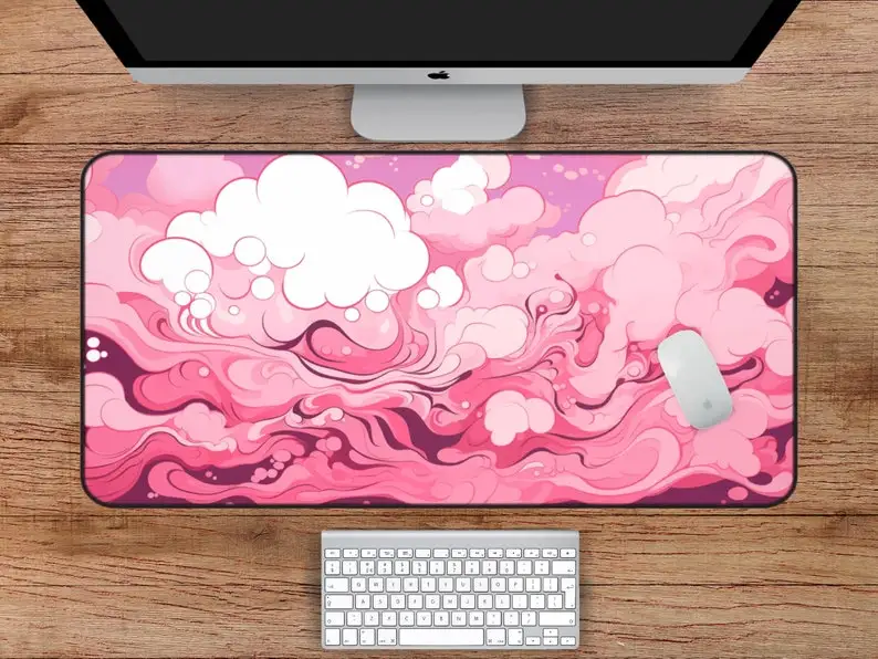 Pink Cloud Dream Desk Mat, Non-slip and Waterproof Gaming Mouse Pad, Gaming Desk Decoration Mat, The Perfect Gift for Friends.
Pink Cloud Dream Desk Mat, Non-slip and Waterproof Gaming Mouse Pad, Gaming Desk Decoration Mat, The Perfect Gift for Friends.