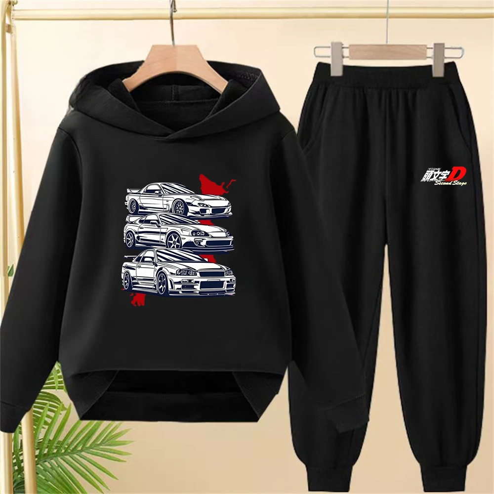 Black Children's outerwear hoodie 3-12 years kids girls boy clothing tops+pants leisure set Japanese Manga Racing printing
Black Children's outerwear hoodie 3-12 years kids girls boy clothing tops+pants leisure set Japanese Manga Racing printing