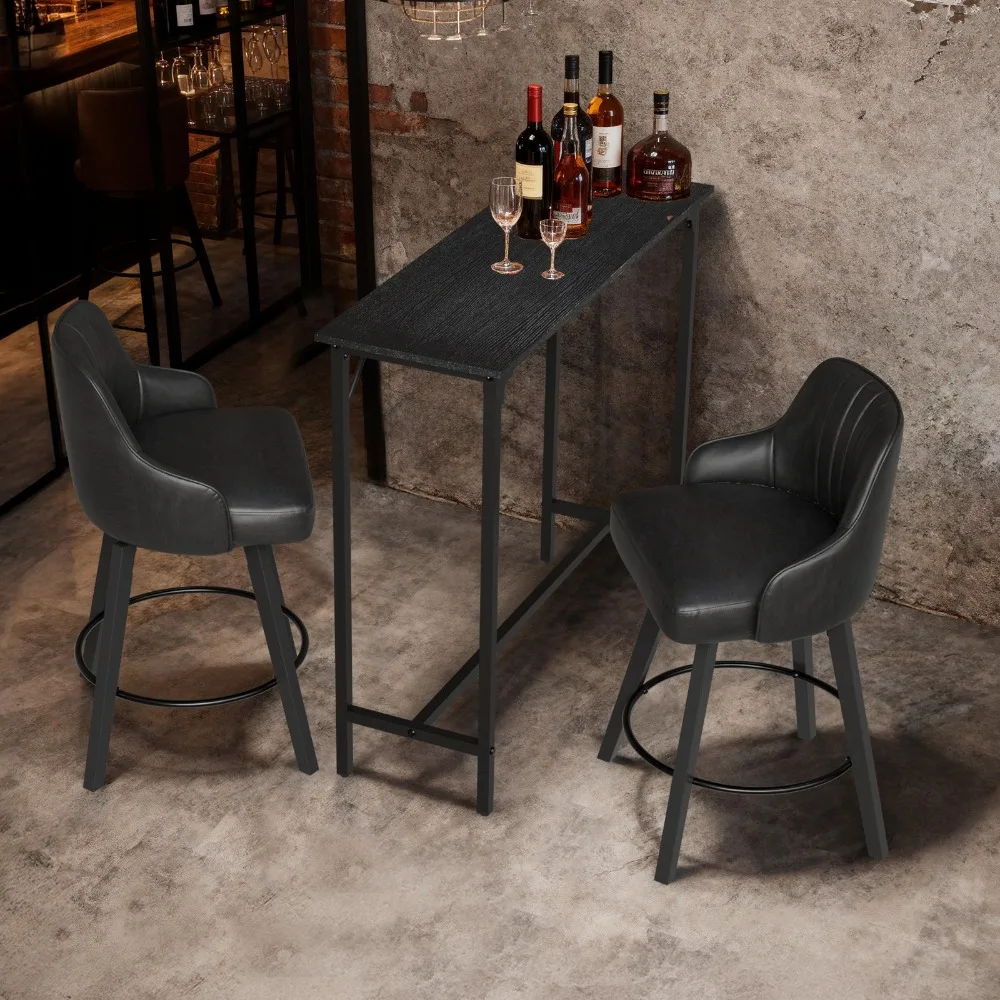 Tall Bar Table with Sturdy Reinforced Frame and Easy-Clean Surface for Home Bar
Tall Bar Table with Sturdy Reinforced Frame and Easy-Clean Surface for Home Bar