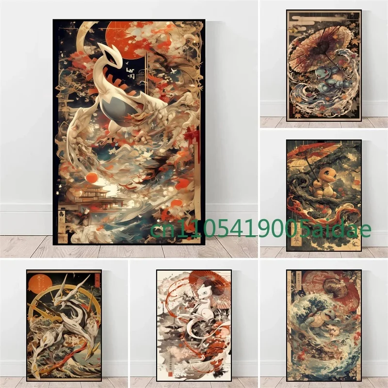 Pokemon Cartoon Poster Retro Pikachu Charizard Anime Action Figures Canvas Painting Wall Decoration Poster Kids Decorate Gifts
Pokemon Cartoon Poster Retro Pikachu Charizard Anime Action Figures Canvas Painting Wall Decoration Poster Kids Decorate Gifts