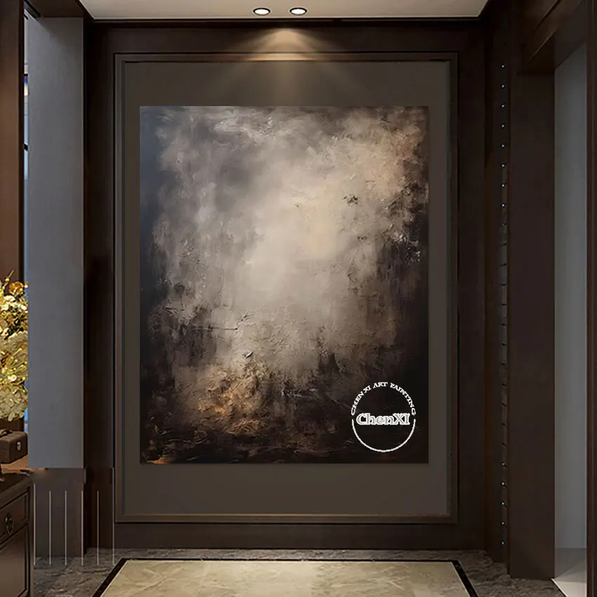 Pure Hand-painted Black Design Abstract Acrylic Painting, New Arrivel Custom Wall Hangings, Unframed Showpieces For Hotel Decor
Pure Hand-painted Black Design Abstract Acrylic Painting, New Arrivel Custom Wall Hangings, Unframed Showpieces For Hotel Decor