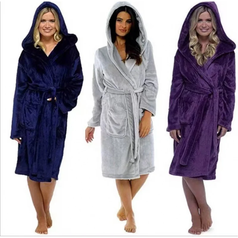 European and american amazonwishCross-Border Foreign Trade Hot Sale New Women's Long Bathrobe Nightgown with Belt
European and american amazonwishCross-Border Foreign Trade Hot Sale New Women's Long Bathrobe Nightgown with Belt