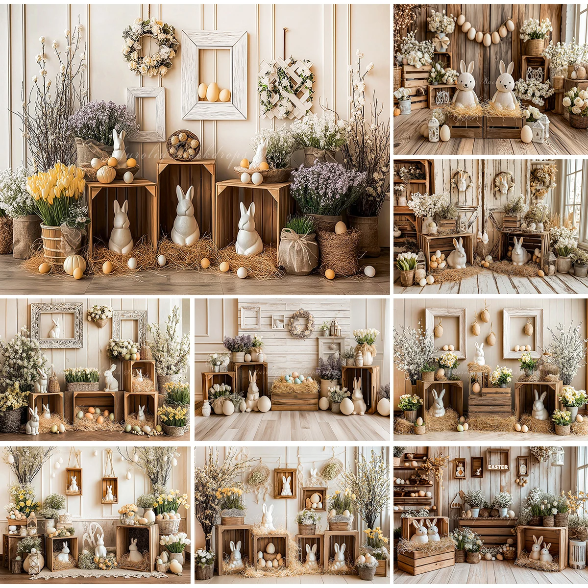 Пасхальный фон с деревянными коробками, кроликами и яйцами, реквизит для детской и взрослой фотосъемки, портретный реквизит, фон для фотосессии девочек, студийные фоны
Пасхальный фон с деревянными коробками, кроликами и яйцами, реквизит для детской и взрослой фотосъемки, портретный реквизит, фон для фотосессии девочек, студийные фоны