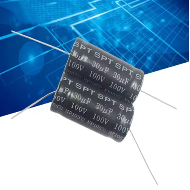 5PCS SPT 30uf audio frequency division axial NP non-polar electrolytic capacitor 100V 30uf 16X34mm
5PCS SPT 30uf audio frequency division axial NP non-polar electrolytic capacitor 100V 30uf 16X34mm