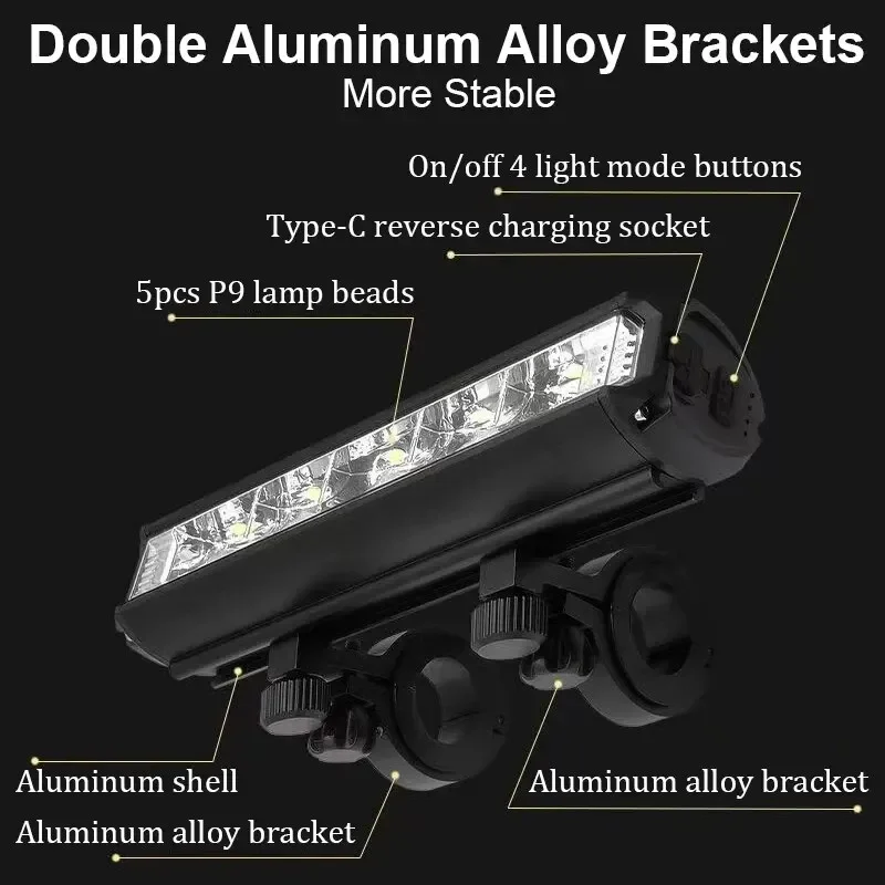 Bicycle Light 8000mAh EOS610 640 Bike Light Waterproof Flashlight USB Charging MTB Road Cycling Lamp Bicycle Light Accessories
Bicycle Light 8000mAh EOS610 640 Bike Light Waterproof Flashlight USB Charging MTB Road Cycling Lamp Bicycle Light Accessories