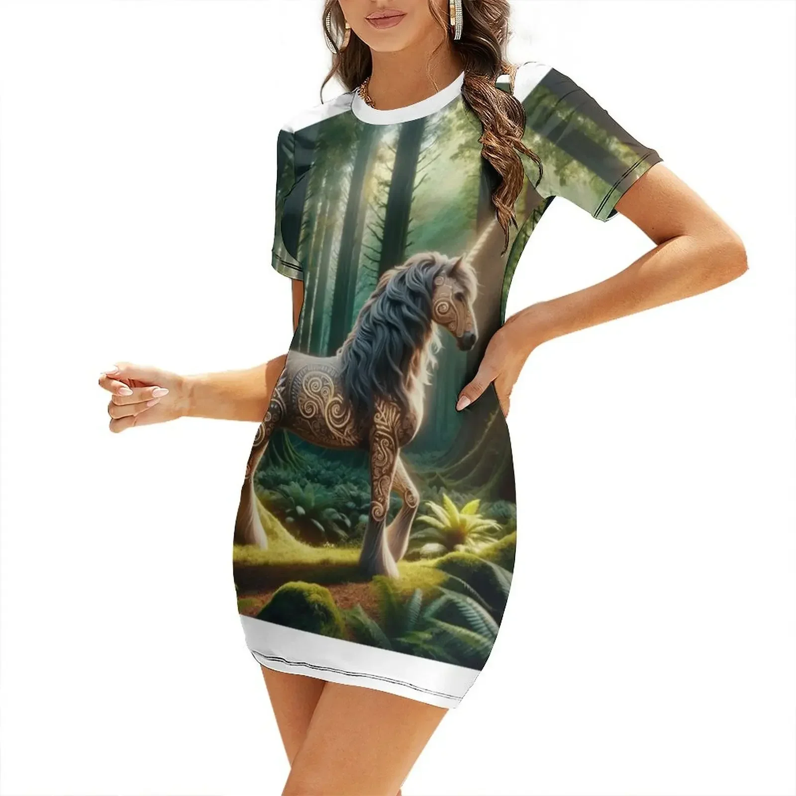 Mystic Guardian of the Forest Short-Sleeved Dress birthday dresses for women luxury woman evening dress
Mystic Guardian of the Forest Short-Sleeved Dress birthday dresses for women luxury woman evening dress