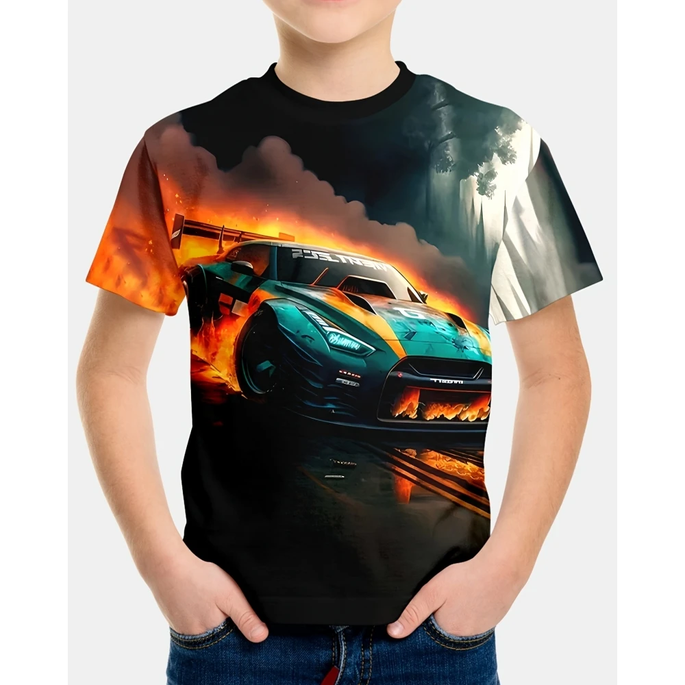 Children's Clothing Summer Kids Clothes Round Neck Tops Fashion Car Graphic T Shirts Short Sleeve Tee Boys T Shirts Children Top
Children's Clothing Summer Kids Clothes Round Neck Tops Fashion Car Graphic T Shirts Short Sleeve Tee Boys T Shirts Children Top