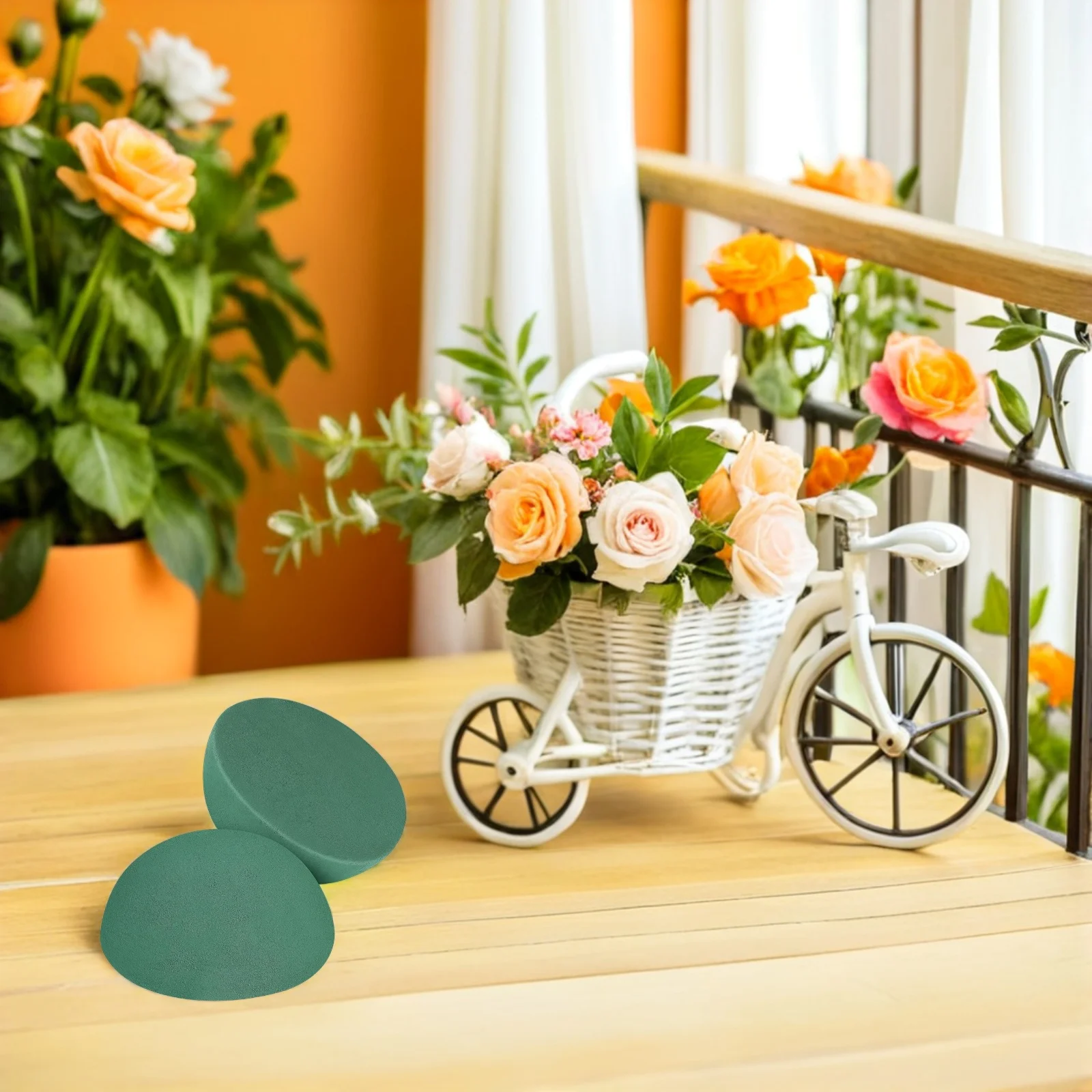 6Pcs Green Floral Foam Half Ball Artificial Flower Decoration Maintenance Free for Wedding Party Birthday Christmas Craft
6Pcs Green Floral Foam Half Ball Artificial Flower Decoration Maintenance Free for Wedding Party Birthday Christmas Craft