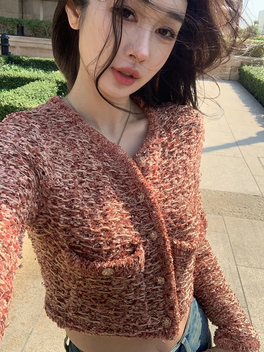 Achi ort Knitted Metal Button round Ne Women's Jaet Faionable Mixed Color Texture High-End Feeling Cotton Polyester N...
Achi ort Knitted Metal Button round Ne Women's Jaet Faionable Mixed Color Texture High-End Feeling Cotton Polyester N...