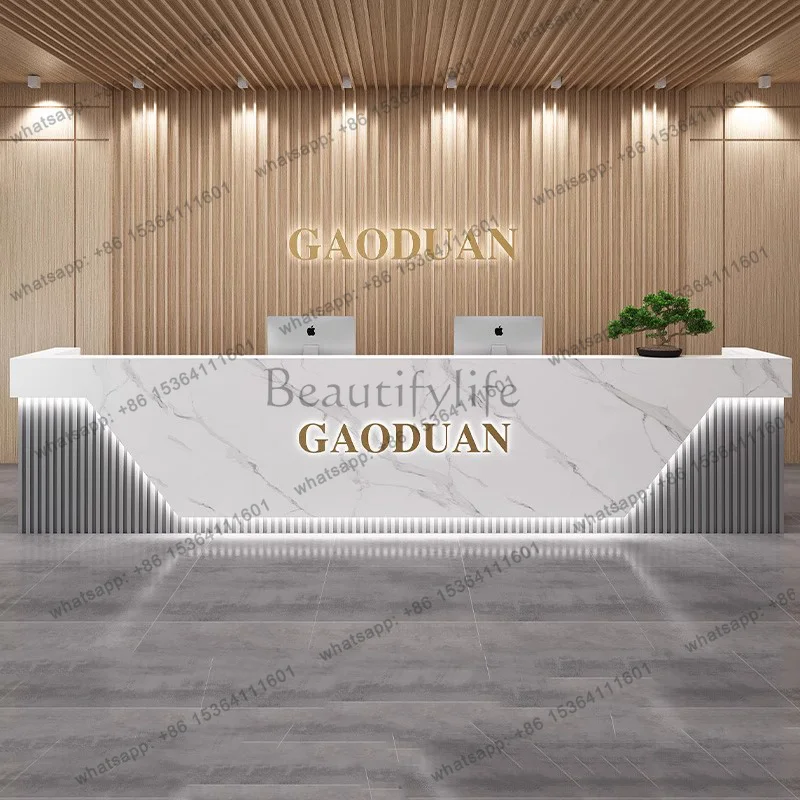 LJY Company Hotel Reception Desks Minimalist Design Modern Simple Reception Desks Executive Long Comptoire Accueil Office Furnit
LJY Company Hotel Reception Desks Minimalist Design Modern Simple Reception Desks Executive Long Comptoire Accueil Office Furnit