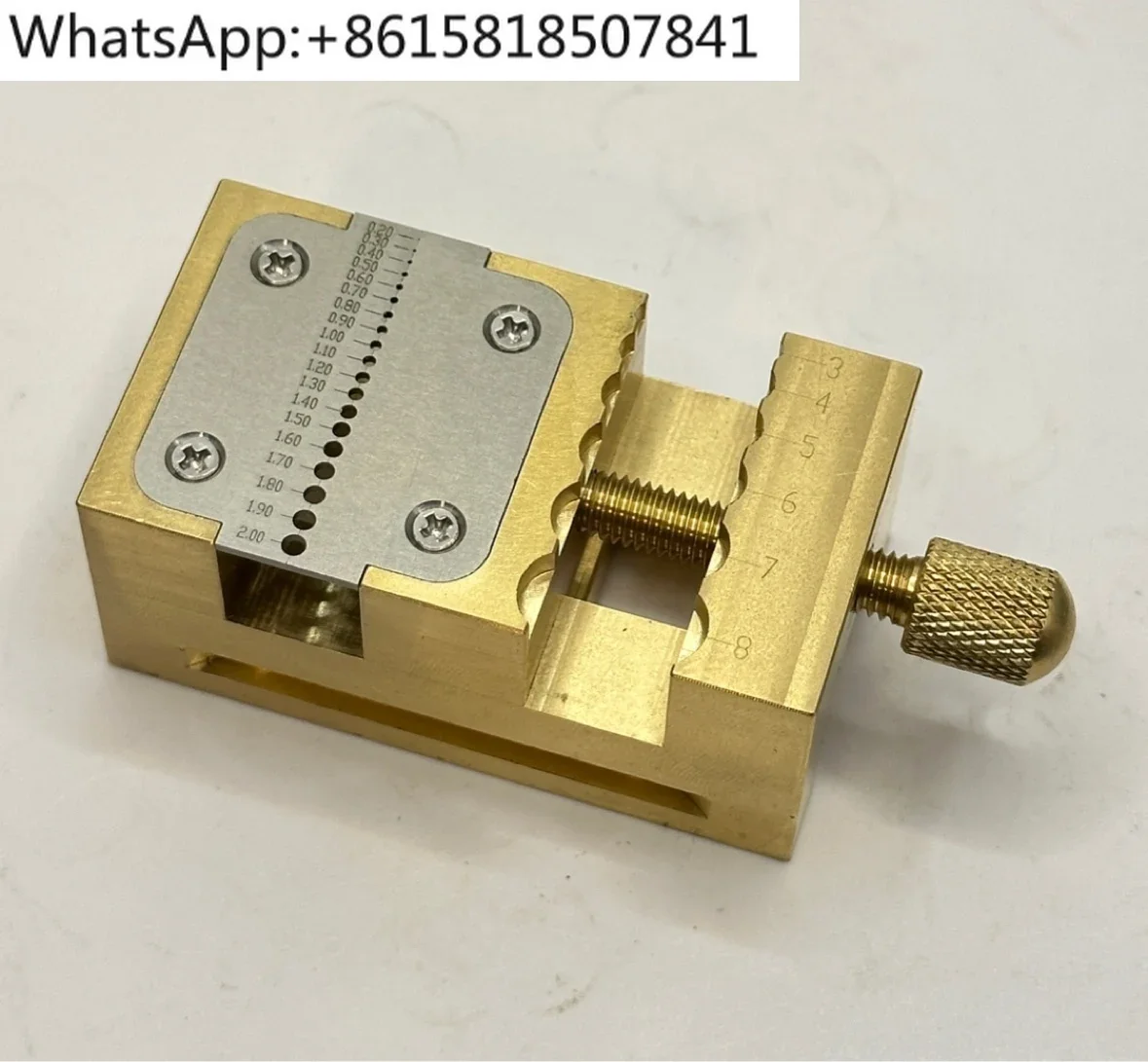 Wheel pipe clamp, watch repair table fixed base, brass multi-functional small pliers