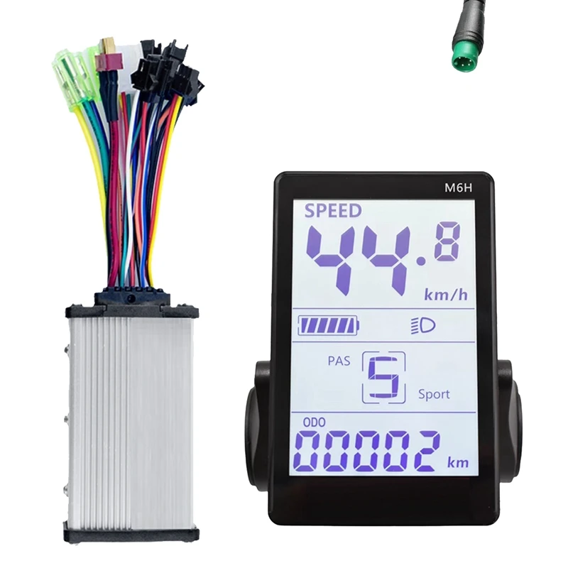 M6H Electric Bike LCD Display Meter+36V 350W Sine Wave Controller Universal LCD Panel Screen For Electric Scooter Parts (5PIN)
M6H Electric Bike LCD Display Meter+36V 350W Sine Wave Controller Universal LCD Panel Screen For Electric Scooter Parts (5PIN)