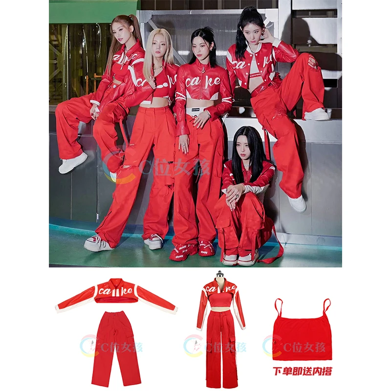 Red Kpop Outfits Women Jazz Dance Performance Clothes Hip Hop Suit PU Leather Tops Fashion Idol Clothing Y2K Stage Wear JL5821
Red Kpop Outfits Women Jazz Dance Performance Clothes Hip Hop Suit PU Leather Tops Fashion Idol Clothing Y2K Stage Wear JL5821