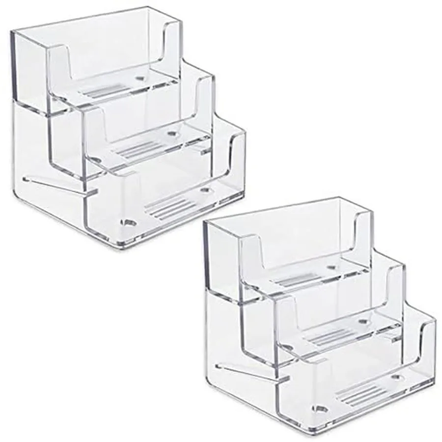 3 Pots Acrylic Business Card Holder Stand Clear Desktop Countertop Office Business Organizer Acrylic Index Card Filling Di
3 Pots Acrylic Business Card Holder Stand Clear Desktop Countertop Office Business Organizer Acrylic Index Card Filling Di