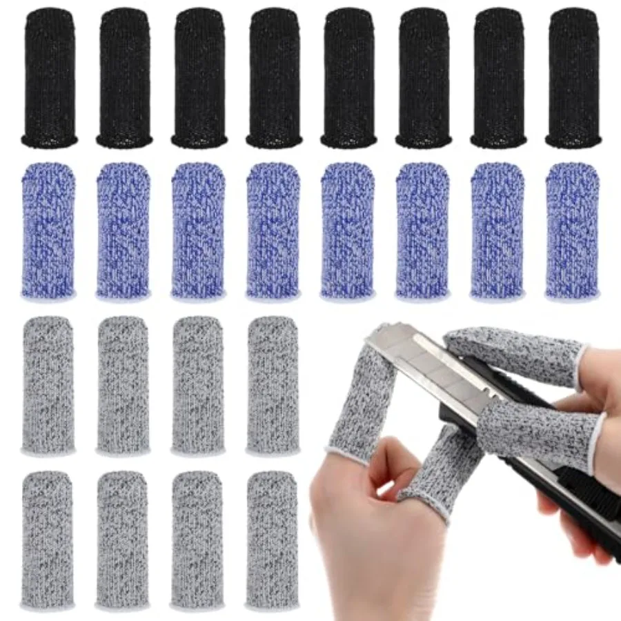 24PCS Finger Cut Resistant Protector Gloves Cots Breathable Reusable Durable Finger Sleeves Anti-Slip Thumb Fingertip Protectio
24PCS Finger Cut Resistant Protector Gloves Cots Breathable Reusable Durable Finger Sleeves Anti-Slip Thumb Fingertip Protectio
