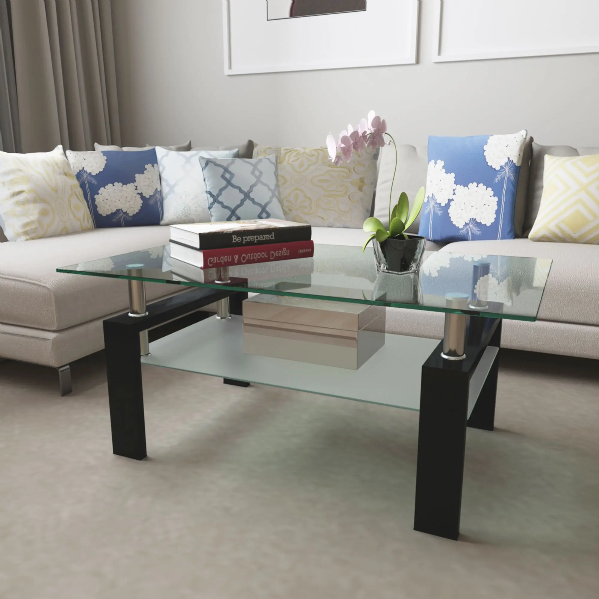 Rectangle Black Glass Coffee Table, Clear Coffee Table,Modern Side Center Tables for Living Room, Living Room Furniture
Rectangle Black Glass Coffee Table, Clear Coffee Table,Modern Side Center Tables for Living Room, Living Room Furniture