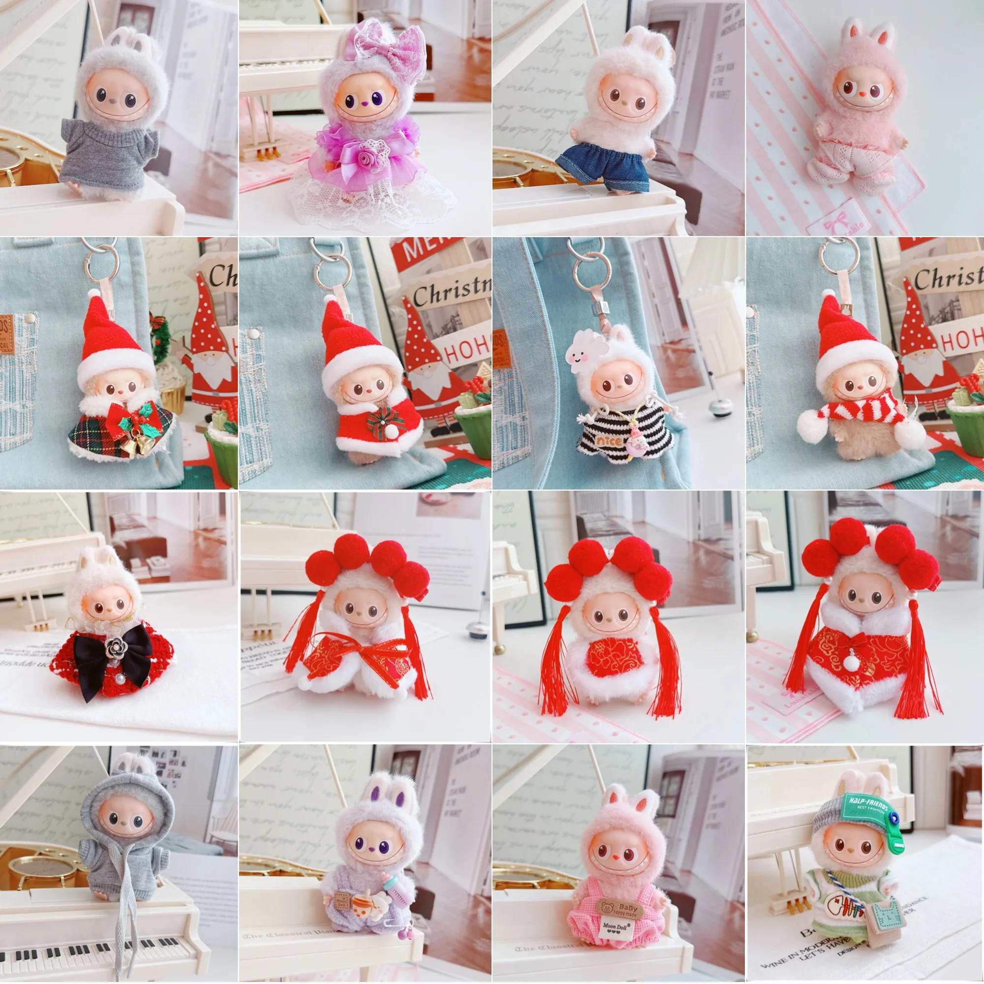For 10cm 4th Gen Mini Labubu Pin for Love Series Sweatshirts Christmas New Year Cape Bib Pants 10cm Mini Labubu 4.0 Doll Clothes
For 10cm 4th Gen Mini Labubu Pin for Love Series Sweatshirts Christmas New Year Cape Bib Pants 10cm Mini Labubu 4.0 Doll Clothes