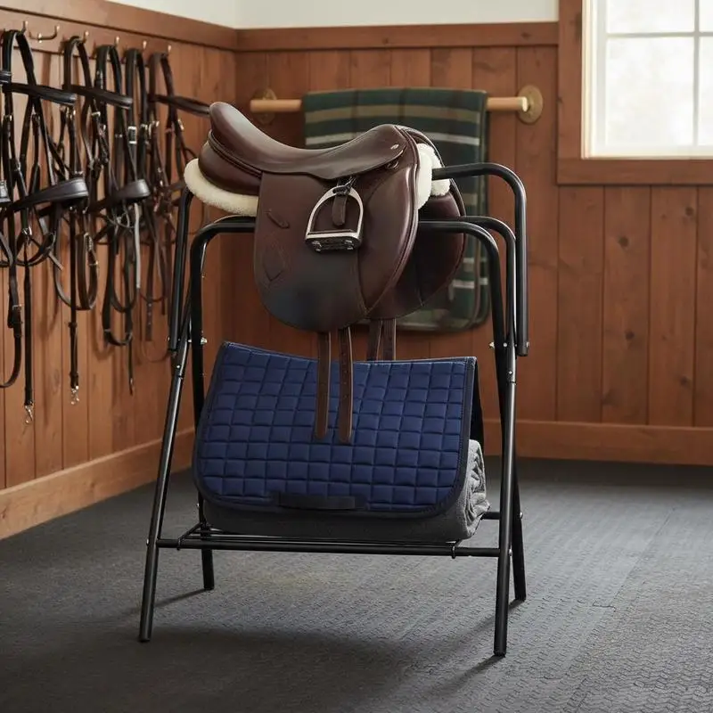 Free Shipping-Portable Saddle Stand 28 x 19 x 37.5 in For Horse Stable Ranch Tack Room Heavy Duty Steel Frame English Western Saddle Suppor
Free Shipping-Portable Saddle Stand 28 x 19 x 37.5 in For Horse Stable Ranch Tack Room Heavy Duty Steel Frame English Western Saddle Suppor