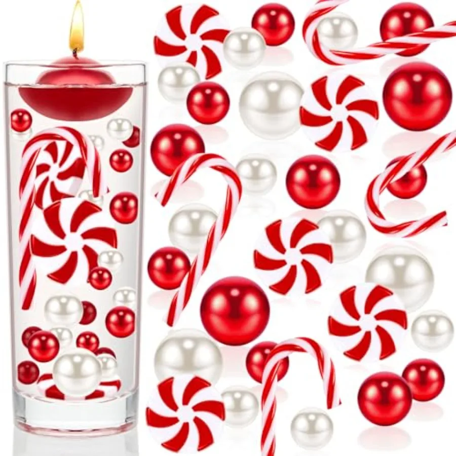 106 Pieces Christmas Vase Filler Pearl for Vase Fillers Floating Candles Centerpiece Beads Vases Pearls Filler for Christmas Ho
106 Pieces Christmas Vase Filler Pearl for Vase Fillers Floating Candles Centerpiece Beads Vases Pearls Filler for Christmas Ho