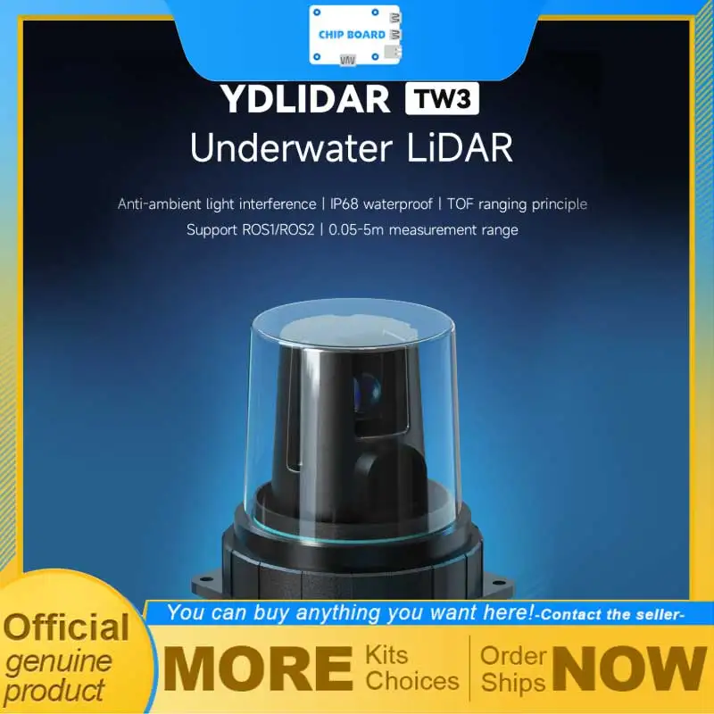 Подводный лидарный датчик YDLIDAR TW3 с дальностью действия 5 м, совместимый с ROS1/ROS2, для навигации роботов-уборщиков
Подводный лидарный датчик YDLIDAR TW3 с дальностью действия 5 м, совместимый с ROS1/ROS2, для навигации роботов-уборщиков