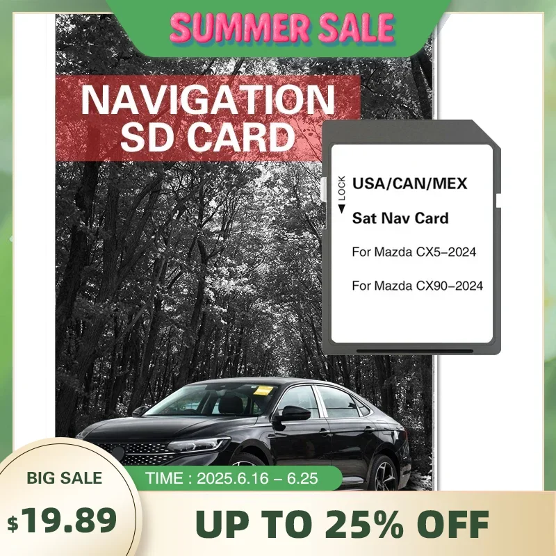2023 Version Navigation for Mazda CX-5 CX-90 Car GPS SD Card Update Maps Sat Navi System USA/CAN/MEX Maps Accessories
2023 Version Navigation for Mazda CX-5 CX-90 Car GPS SD Card Update Maps Sat Navi System USA/CAN/MEX Maps Accessories