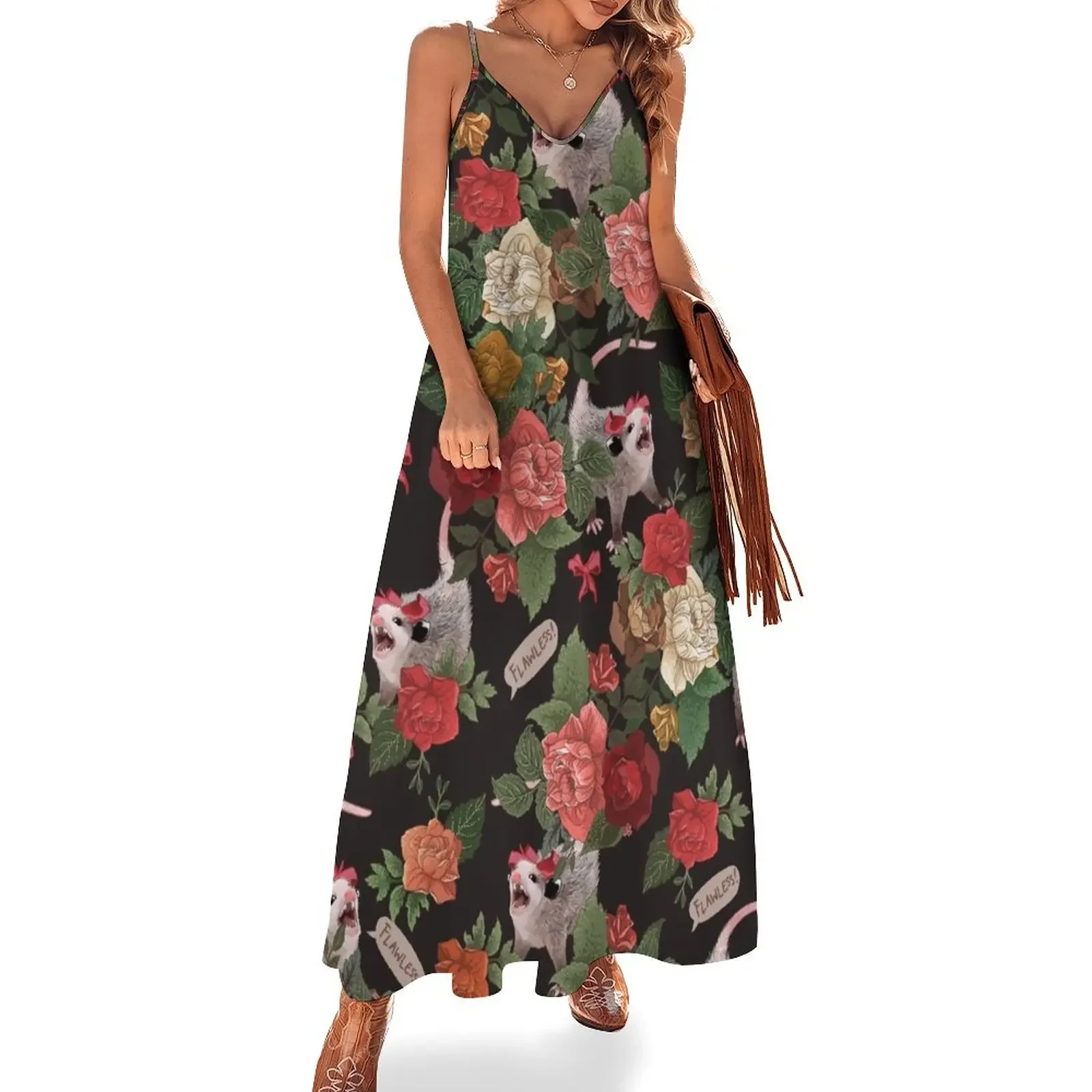 Opossum Floral Pattern (with text) Sleeveless Dress dress women summer 2025 summer dresses women 2025 Female dress
Opossum Floral Pattern (with text) Sleeveless Dress dress women summer 2025 summer dresses women 2025 Female dress