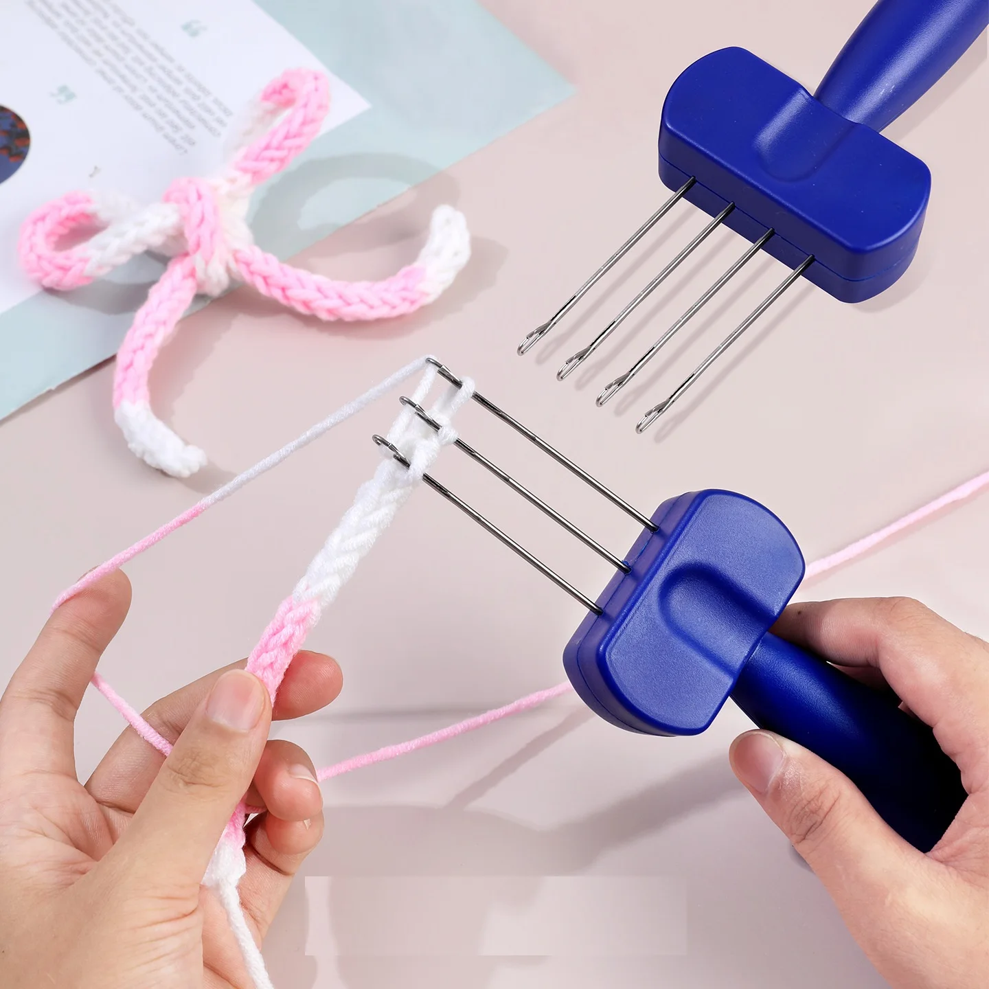 3-4 Latchs Hook Cord Knitting Tool, Crochet Tool for Binding-Off or Edging on Knitting Projects, Crochet Needle Hook for Weaving
3-4 Latchs Hook Cord Knitting Tool, Crochet Tool for Binding-Off or Edging on Knitting Projects, Crochet Needle Hook for Weaving