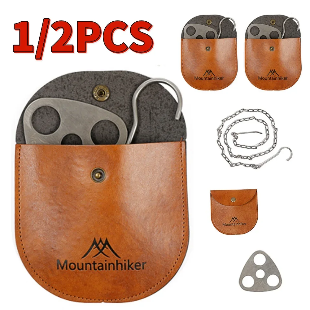 Cooking Pot Pan Tripod Mount Stainless Steel Camping Tripod Hanging Pot Bracket with Leather Storage Bag Outdoor Accessories
Cooking Pot Pan Tripod Mount Stainless Steel Camping Tripod Hanging Pot Bracket with Leather Storage Bag Outdoor Accessories