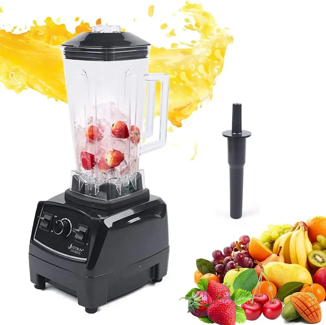 2200W Household Kitchen Countertop Blender Mixer Juicer Machine 6 Blades Smoothie Blender Food Mixer with 2L Capacity Jar
2200W Household Kitchen Countertop Blender Mixer Juicer Machine 6 Blades Smoothie Blender Food Mixer with 2L Capacity Jar
