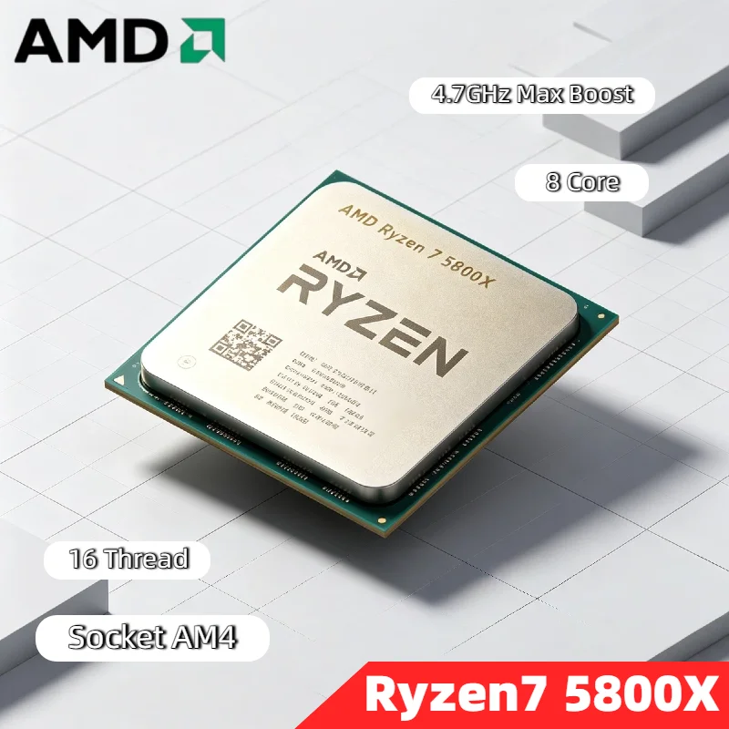 8 Core 16 Thread AMD Ryzen 7 5800X R7 5800X CPU 4.7GHz Unlocked Desktop Processor Socket AM4 Gaming CPU Tray OEM
8 Core 16 Thread AMD Ryzen 7 5800X R7 5800X CPU 4.7GHz Unlocked Desktop Processor Socket AM4 Gaming CPU Tray OEM