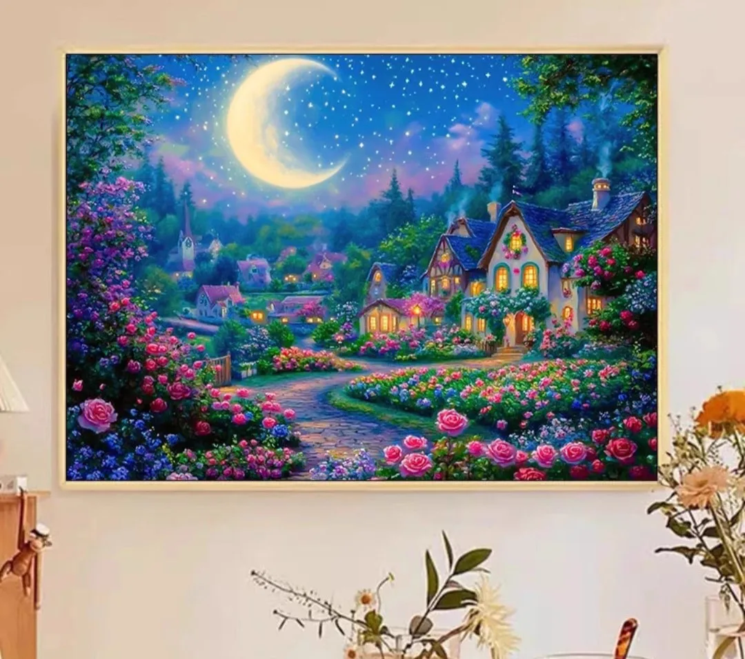 9ct 60x80cm Night Printed Kits Cross Stitch Embroidery DIY Needlework Set Home Decor Crafts With Needles Threads
9ct 60x80cm Night Printed Kits Cross Stitch Embroidery DIY Needlework Set Home Decor Crafts With Needles Threads