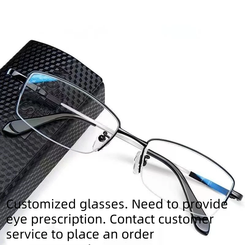 Myopia color changing glasses for men, half frame ultra light anti blue light anti radiation anti fog glasses, high-end myopia g
Myopia color changing glasses for men, half frame ultra light anti blue light anti radiation anti fog glasses, high-end myopia g