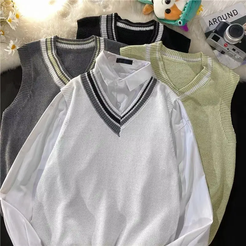 Casual Men's Knitted Sweater Vest Trendy Versatile Preppy Sle Loose Couple Svel Vest P2024 Trendy Men's Faion
Casual Men's Knitted Sweater Vest Trendy Versatile Preppy Sle Loose Couple Svel Vest P2024 Trendy Men's Faion