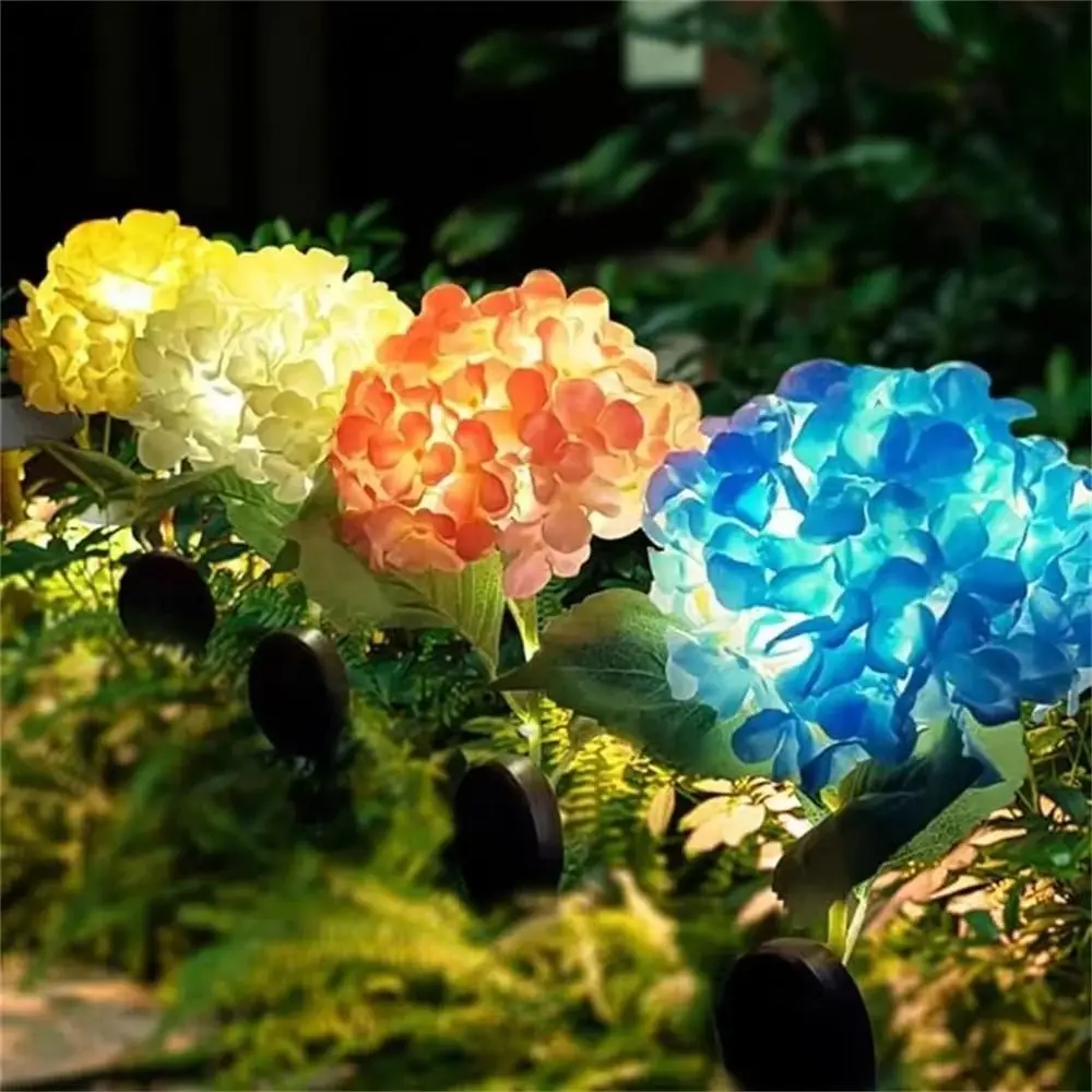 Realistic LED Hydrangea Lights Decorative Lighting Landscape Decoration Solar Embroidered Flower Lamp Solar Powered
Realistic LED Hydrangea Lights Decorative Lighting Landscape Decoration Solar Embroidered Flower Lamp Solar Powered