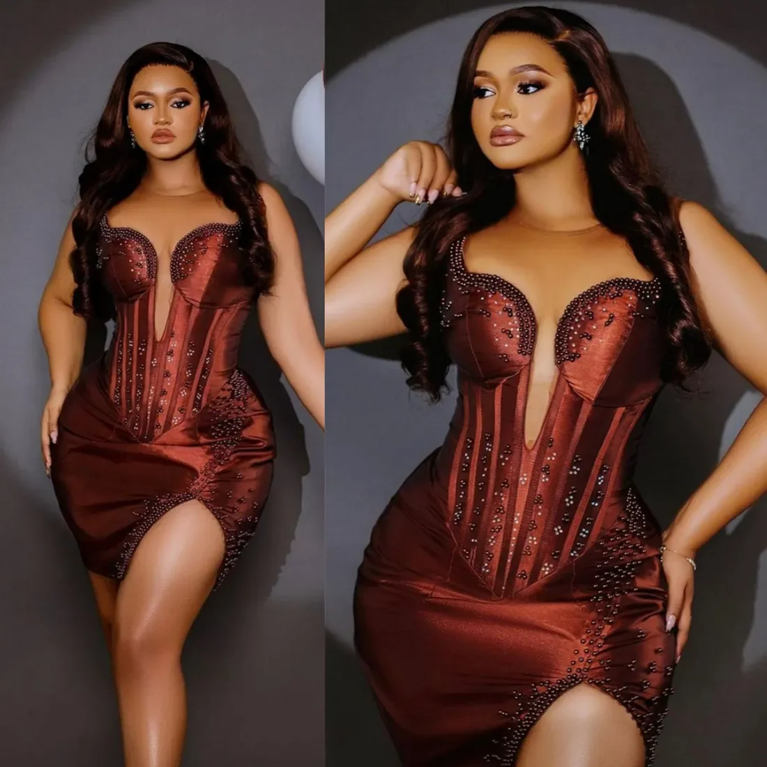 Luxury plus size Cocktail dress Short Ball Dress illusion Round neck sexy mini beaded split formal party evening dress new
Luxury plus size Cocktail dress Short Ball Dress illusion Round neck sexy mini beaded split formal party evening dress new