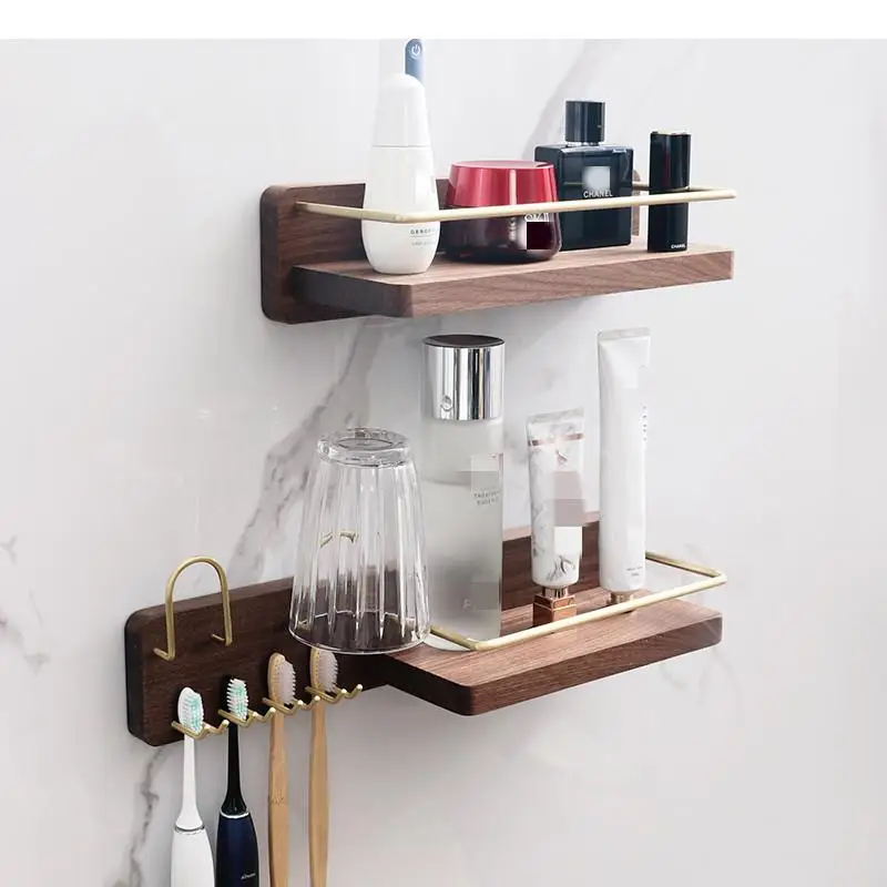 Brass Wood Shelf Bathroom Shelves Wall-mounted Storage Rack Towel Rack Paper Roll Holder Hook Up Wall Shelf Bathroom Organizer
Brass Wood Shelf Bathroom Shelves Wall-mounted Storage Rack Towel Rack Paper Roll Holder Hook Up Wall Shelf Bathroom Organizer
