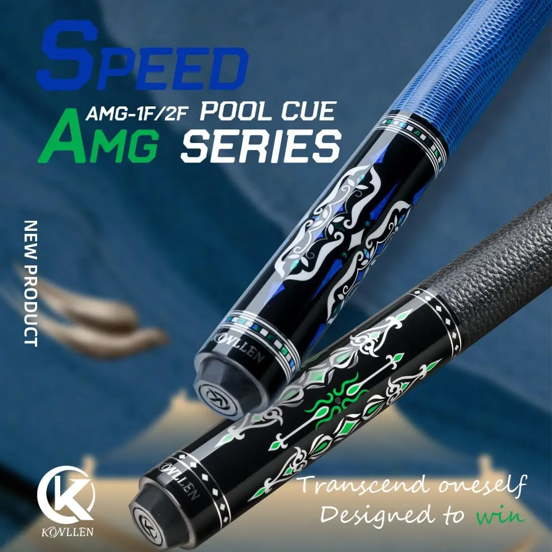 KONLLEN Carbon Fiber Pool Cue Stick 58-inch Professional Pool Sticks Pro Taper Low Deflection Billiard Cues with 12.5mm Tip
KONLLEN Carbon Fiber Pool Cue Stick 58-inch Professional Pool Sticks Pro Taper Low Deflection Billiard Cues with 12.5mm Tip