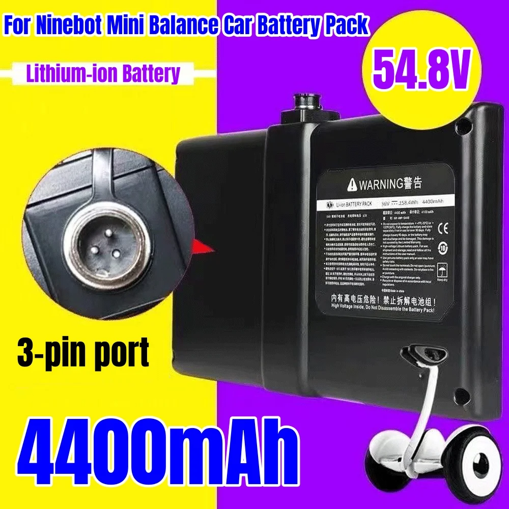 Original Ninebot Balance Scooter Battery 54.8V 4400mAh 4Pin Lithium for Mini pro Scooter No.9 Balance
Original Ninebot Balance Scooter Battery 54.8V 4400mAh 4Pin Lithium for Mini pro Scooter No.9 Balance