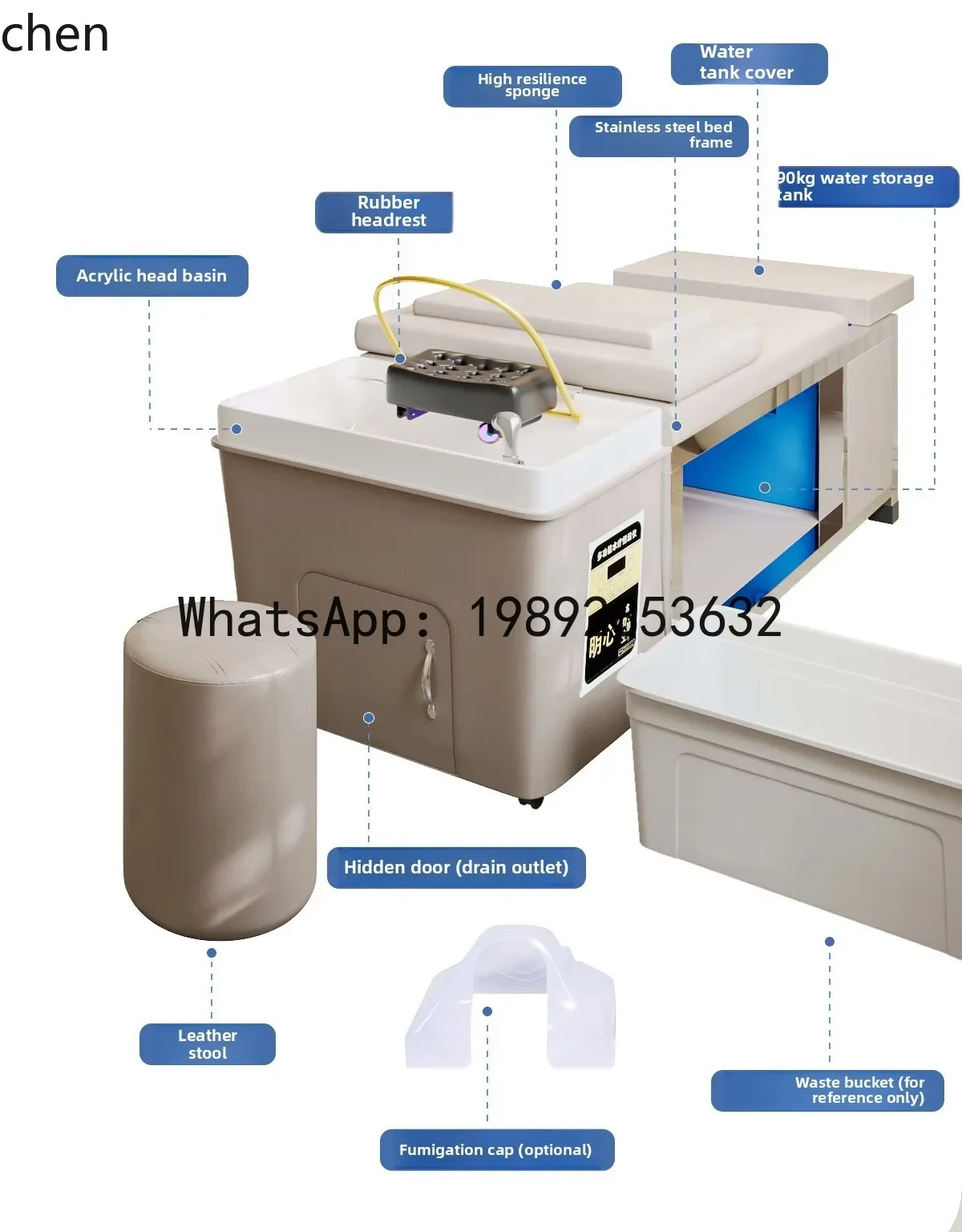 DSA-FZ beauty salon special hair treatment shampoo bed water circulation fumigation bed automatic massage integration
DSA-FZ beauty salon special hair treatment shampoo bed water circulation fumigation bed automatic massage integration