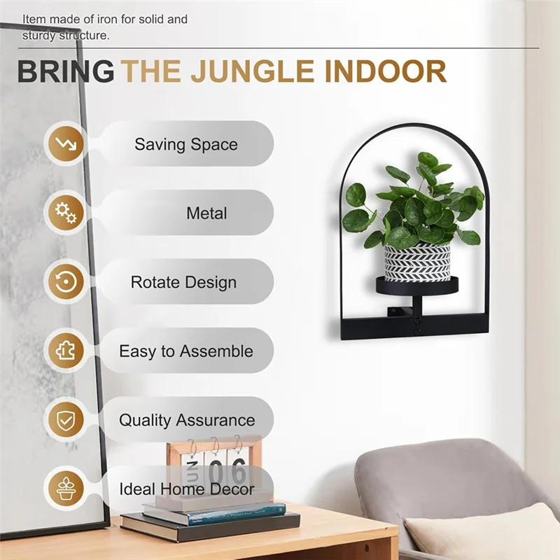 Hot Selling 2Pcs Wall Plant Holder ,Wall Planter,Window Plant Shelf Picture Frame Metal Plant Holder Ease Of Modern Style
Hot Selling 2Pcs Wall Plant Holder ,Wall Planter,Window Plant Shelf Picture Frame Metal Plant Holder Ease Of Modern Style