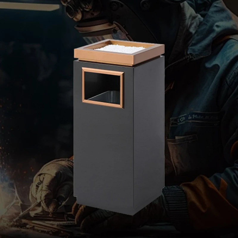 30x30x72cm Stainless Steel Trash Can Commercial Hotel Lobby Elevator Entrance Public Corridor Vertical Waste Bin with Ashtray
30x30x72cm Stainless Steel Trash Can Commercial Hotel Lobby Elevator Entrance Public Corridor Vertical Waste Bin with Ashtray