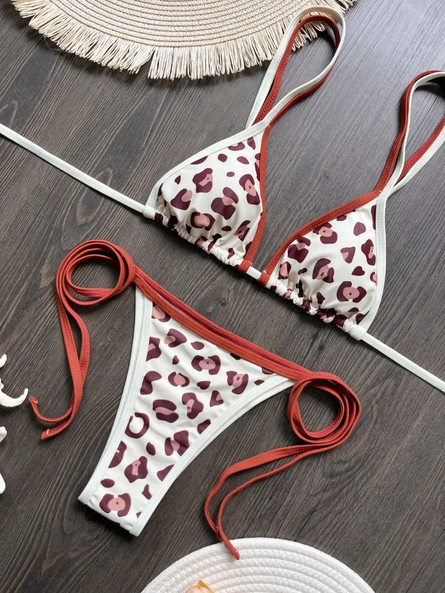 Комплект бикини с леопардовым принтом, женский купальник из 2 предметов, лоскутный сексуальный купальник с подтяжками и открытой спиной, пляжный купальный костюм для отдыха, купальники 2025
Комплект бикини с леопардовым принтом, женский купальник из 2 предметов, лоскутный сексуальный купальник с подтяжками и открытой спиной, пляжный купальный костюм для отдыха, купальники 2025