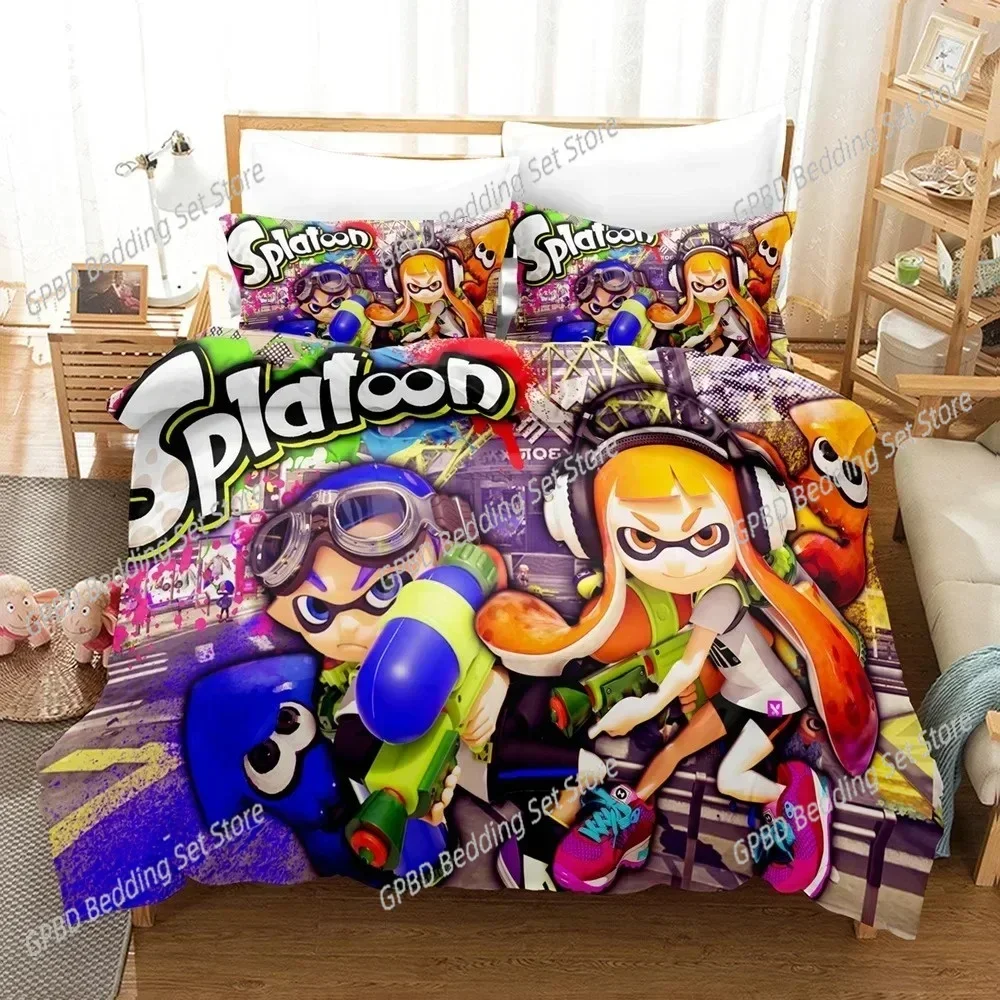 New 3D Print Splatoon 3D Duvet Cover Bedding Set Comforter Linen Pillowcases Home Decor Single Double Twin King Queen
New 3D Print Splatoon 3D Duvet Cover Bedding Set Comforter Linen Pillowcases Home Decor Single Double Twin King Queen