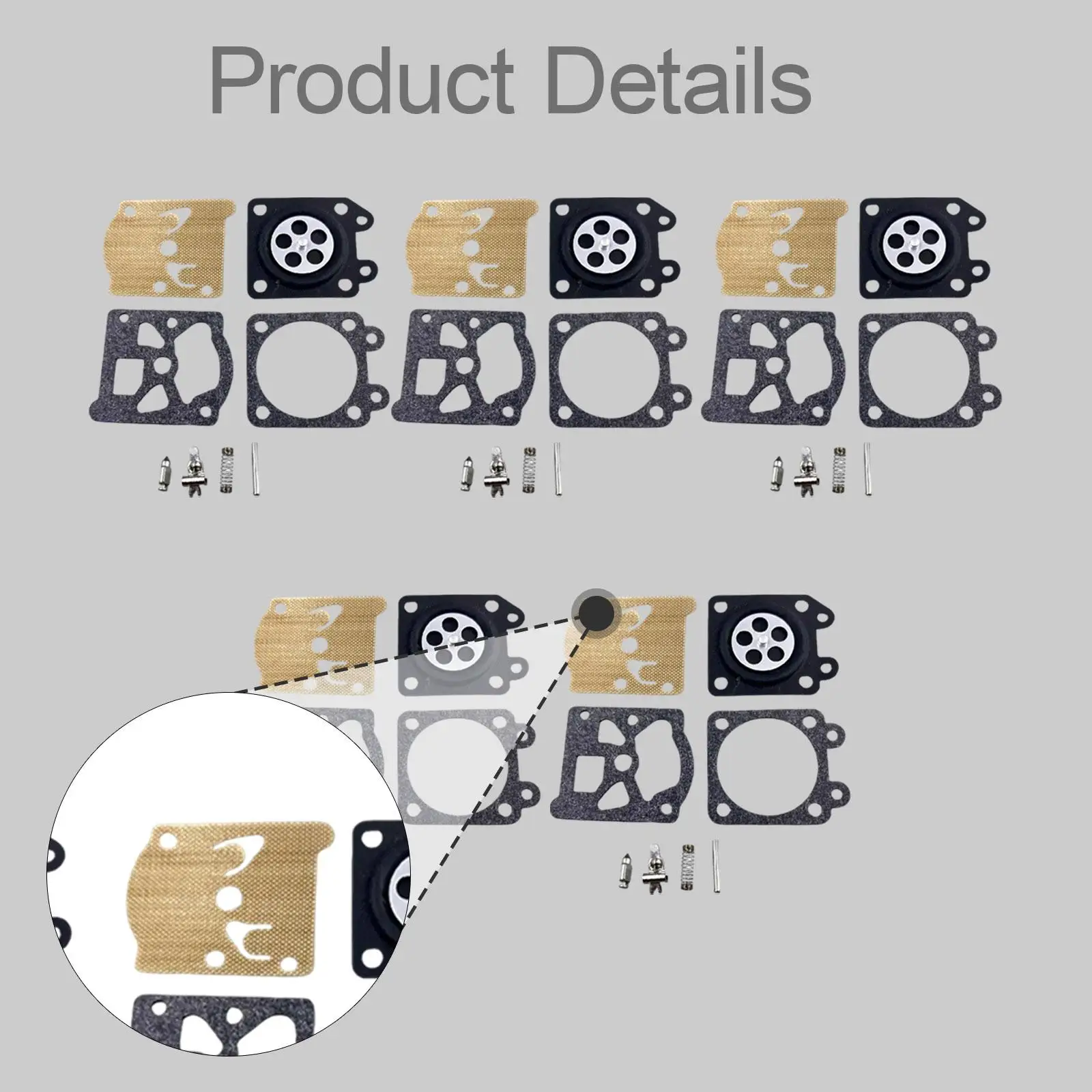 5x Metering Diaphragm Assembly Accessories Spare Parts Professional Maintenance Compatible Carburetor Rebuild Kit for 5800
5x Metering Diaphragm Assembly Accessories Spare Parts Professional Maintenance Compatible Carburetor Rebuild Kit for 5800