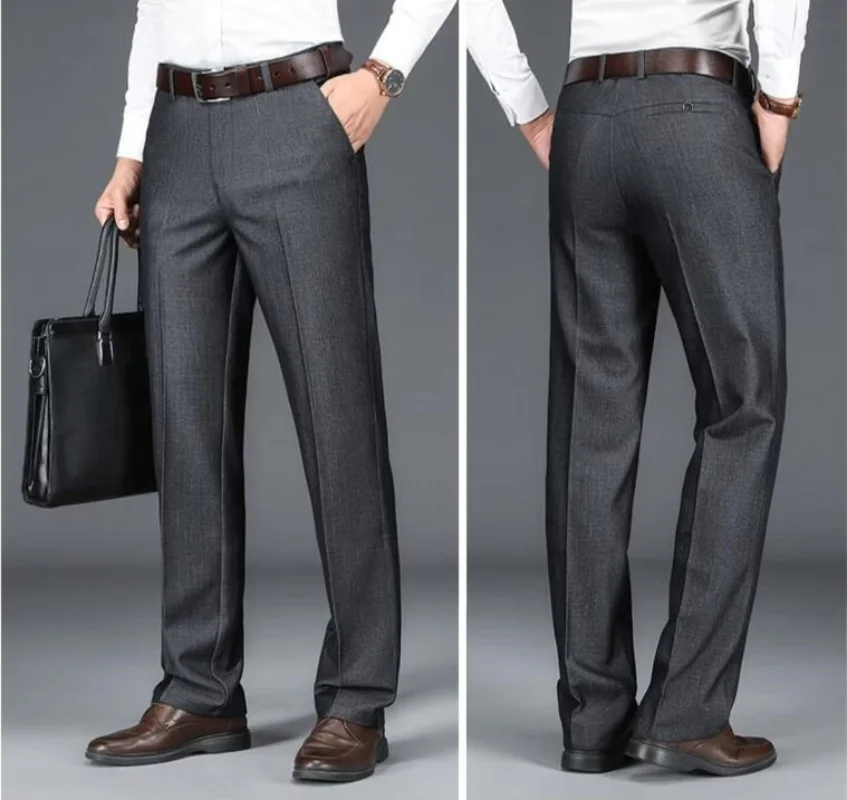 Summer New Men's Classic Straight Leg Business Suit Pants Solid Formal Occasion Office Pants Male High Quality Baggy Trousers
Summer New Men's Classic Straight Leg Business Suit Pants Solid Formal Occasion Office Pants Male High Quality Baggy Trousers