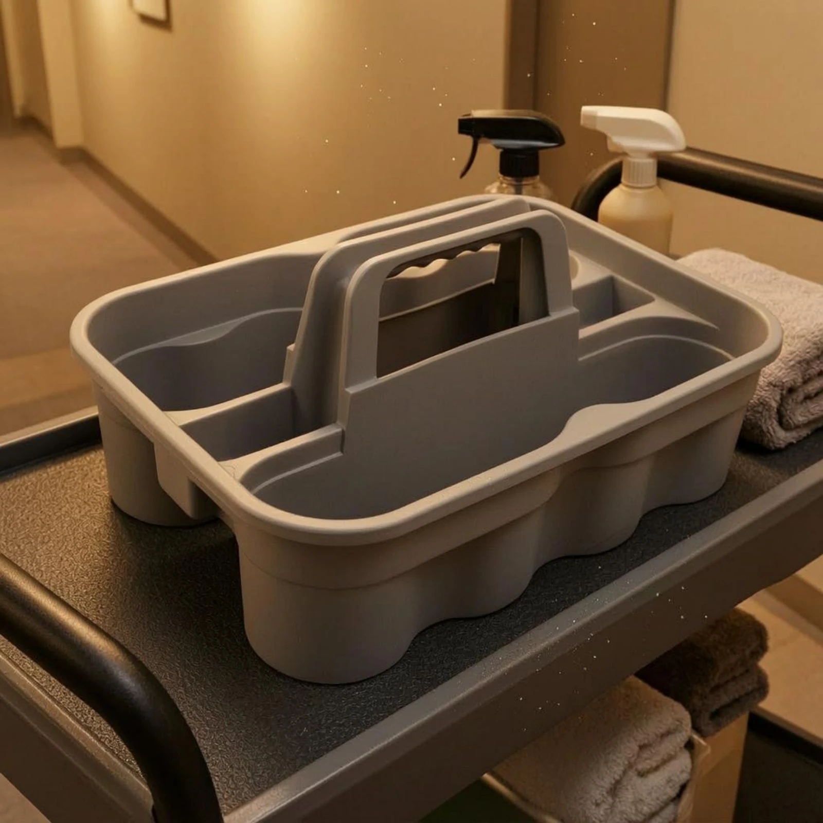 4 Compartment Carrier Carrying Handle Divided Cleaning Carrier Divided Storage Basket Open-topTop Handheld Organizer Basket
4 Compartment Carrier Carrying Handle Divided Cleaning Carrier Divided Storage Basket Open-topTop Handheld Organizer Basket