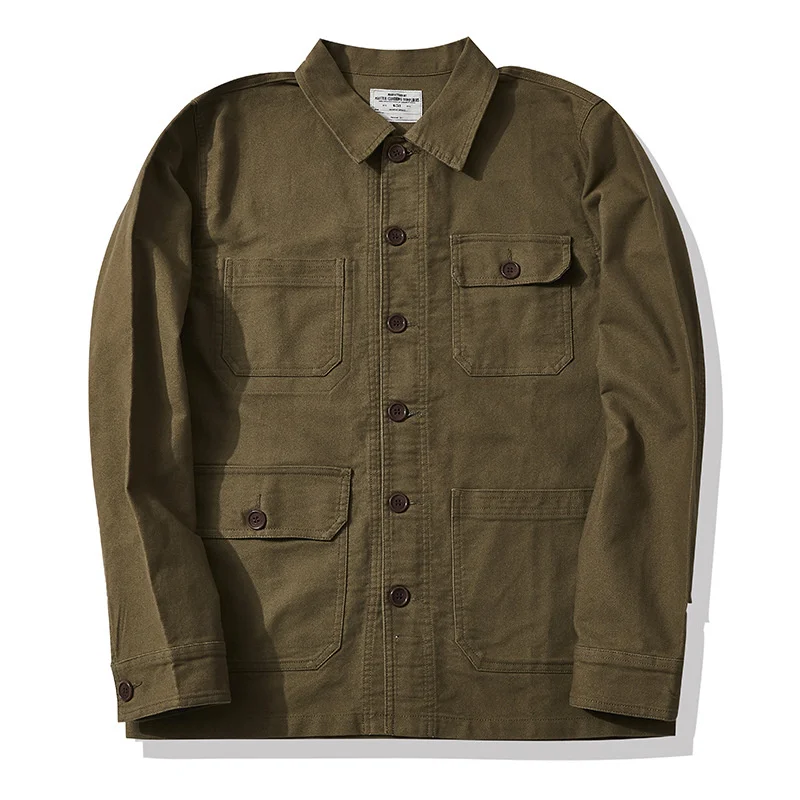 Heavy Industry Moleskin Military Jacket Men Outdoor Casual Solid Color Cotton Cargo Spring Autumn Safari Style Coat Male
Heavy Industry Moleskin Military Jacket Men Outdoor Casual Solid Color Cotton Cargo Spring Autumn Safari Style Coat Male