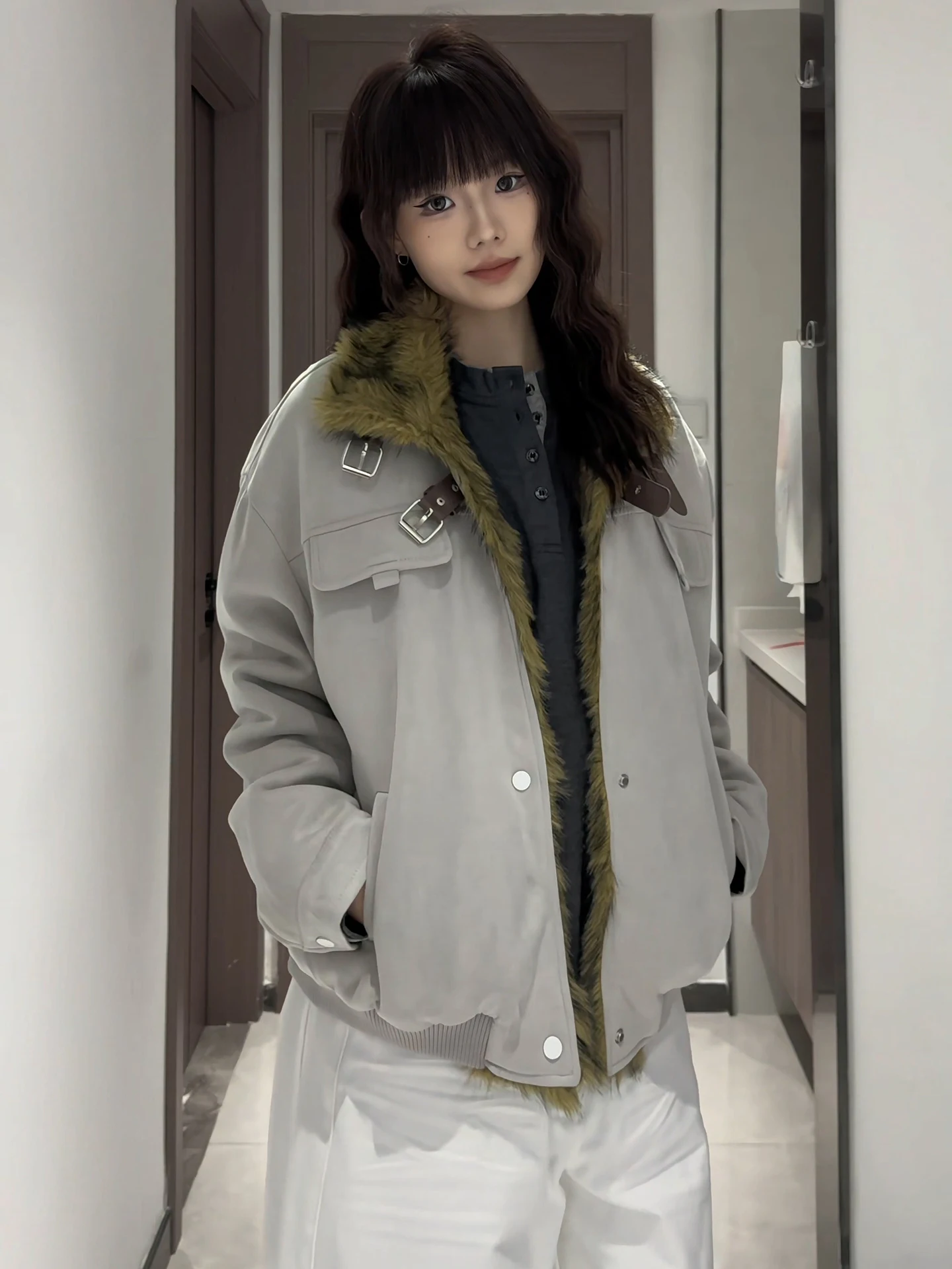 American Deconstructed ort Motorcycle Jaet Men's Winter Fce Lined Warm Cotton Windproof Youth Casual Stand Fit
American Deconstructed ort Motorcycle Jaet Men's Winter Fce Lined Warm Cotton Windproof Youth Casual Stand Fit