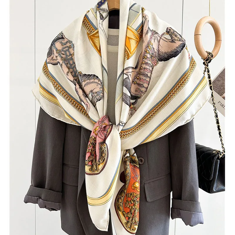 Large Square Wool Scarves Wraps Women Winter Wool Blanket Scarf Cape Coat Poncho 130x130CM
Large Square Wool Scarves Wraps Women Winter Wool Blanket Scarf Cape Coat Poncho 130x130CM